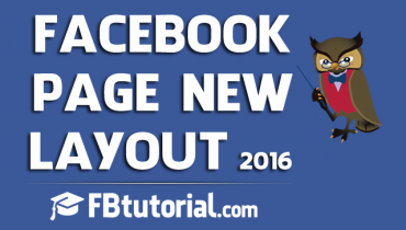 Facebook Page New Layout 2016