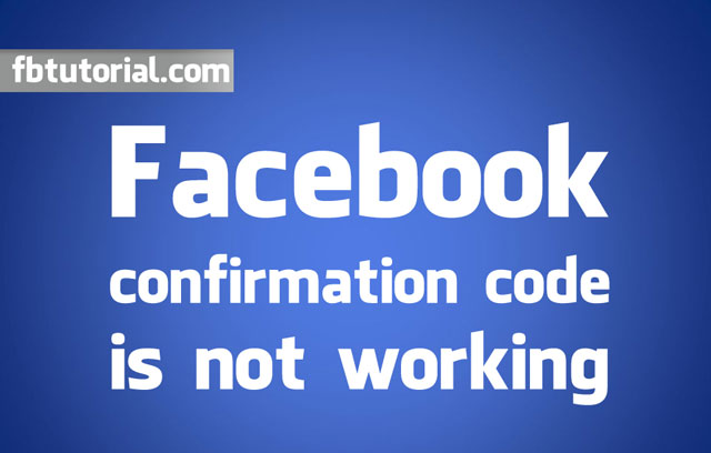 facebook confirmation code