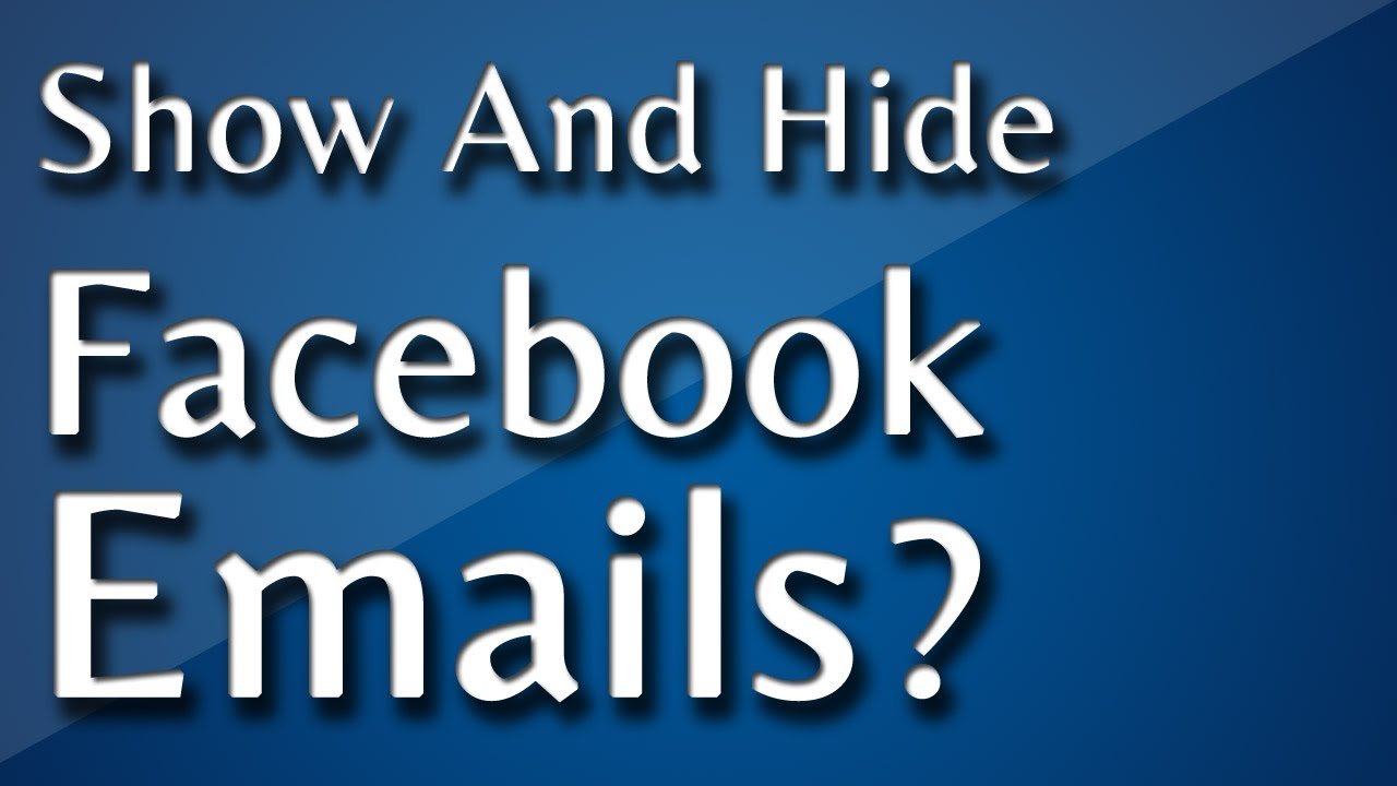Add remove email address facebook