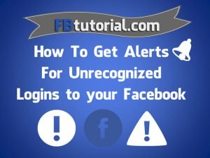 Facebook alerts unrecognized logins