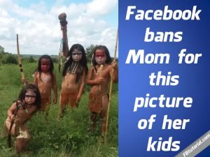 Mom banned from Facebook for kids picture