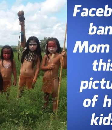 Mom banned from Facebook for kids picture