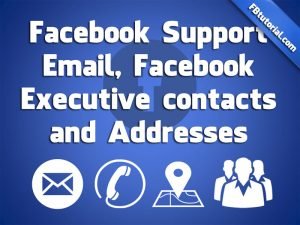 Facebook Support Email Facebook Contacts